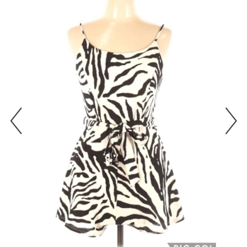 Zebra print romper size small